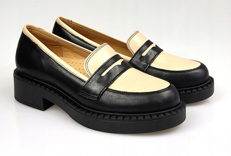 MOKASYNY ZE SKÓRY NATURALNEJ WODNIAK (225) 