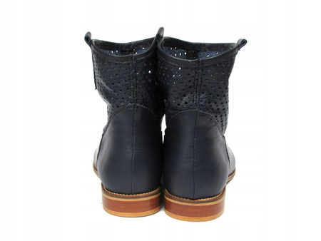 AŻUROWE BOTKI SKÓRA NATURALNA WODNIAK (352)