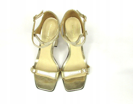 SANDAŁKI NA SŁUPKU WODNIAK SKÓRA NATURALNA(507z)