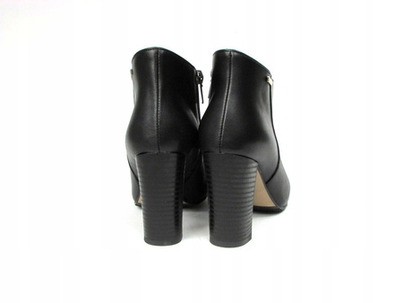 BOTKI NA SŁUPKU 9cm SKÓRA NATURALNA (443)