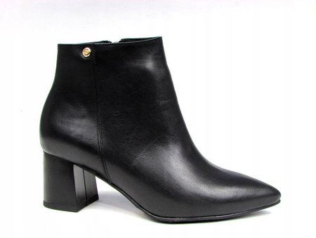 BOTKI NA SŁUPKU 5,5 cm SKÓRA NATURALNA (460)