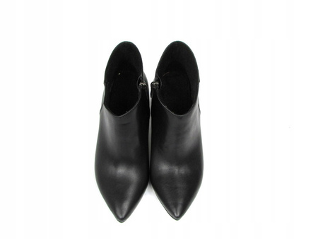 BOTKI NA SŁUPKU 9cm SKÓRA NATURALNA (443)