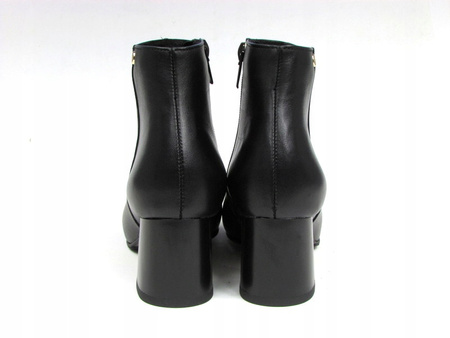 BOTKI NA SŁUPKU 5,5 cm SKÓRA NATURALNA (460)