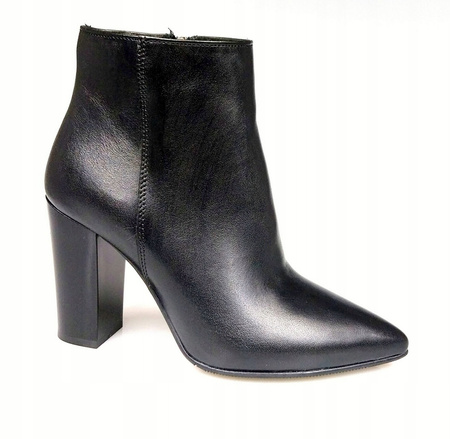 BOTKI NA SŁUPKU 9cm SKÓRA NATURALNA (457) 37