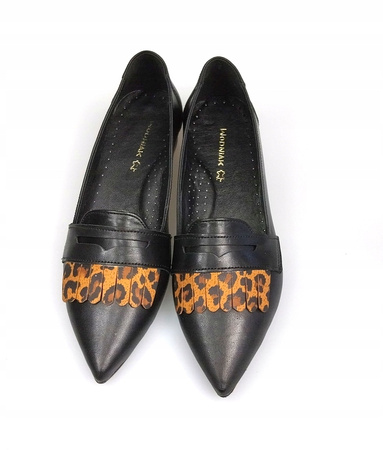 KLASYCZNE LEKKIE W SZPIC SKÓRA NATURALNA WODNIAK (ALIN) 35