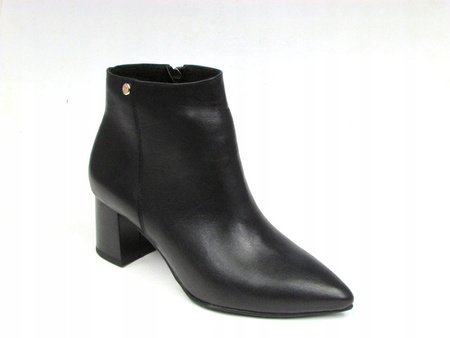 BOTKI NA SŁUPKU 5,5 cm SKÓRA NATURALNA (460)