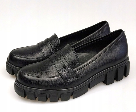 MOKASYNY ZE SKÓRY NATURALNEJ WODNIAK (MARI) 