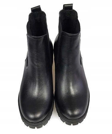 BOTKI SZTYBLETY SKÓRA NATURALNA (377) 40