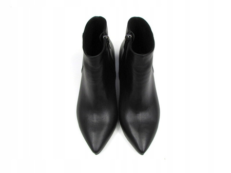 BOTKI NA SŁUPKU 5,5 cm SKÓRA NATURALNA (460)