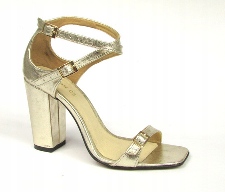 SANDAŁKI NA SŁUPKU WODNIAK SKÓRA NATURALNA(507z)