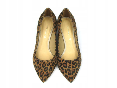 7 KOLOR PANTERKA SŁUPEK6cmSKÓRA NATURALNA (446) 