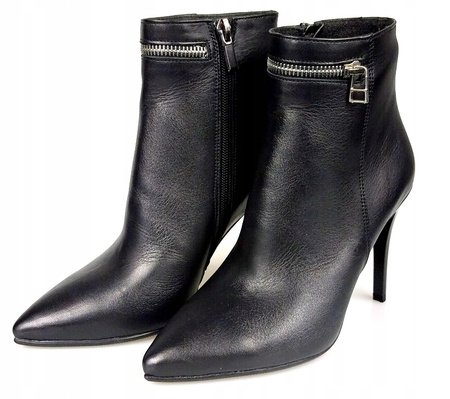 BOTKI NA SZPILCE9cm SKÓRA NATURALNA (478)