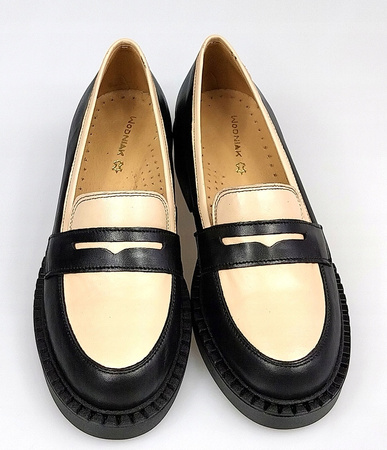 MOKASYNY ZE SKÓRY NATURALNEJ WODNIAK (225) 