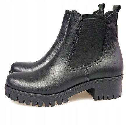 BOTKI SZTYBLETY SKÓRA NATURALNA (377) 40