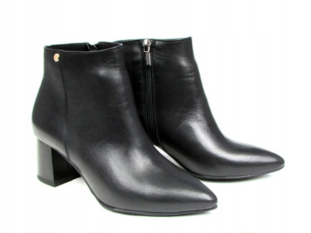 BOTKI NA SŁUPKU 5,5 cm SKÓRA NATURALNA (460) 