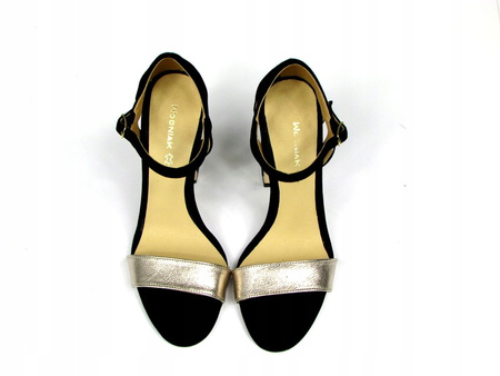 SANDAŁKI NA SŁUPKU WODNIAK SKÓRA NATURALNA (506)36