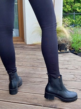 BOTKI SZTYBLETY SKÓRA NATURALNA (377) 40