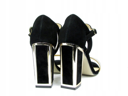 SANDAŁKI NA SŁUPKU WODNIAK SKÓRA NATURALNA (506)36