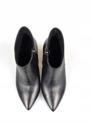 BOTKI NA SŁUPKU 10cm SKÓRA NATURALNA (441N) 