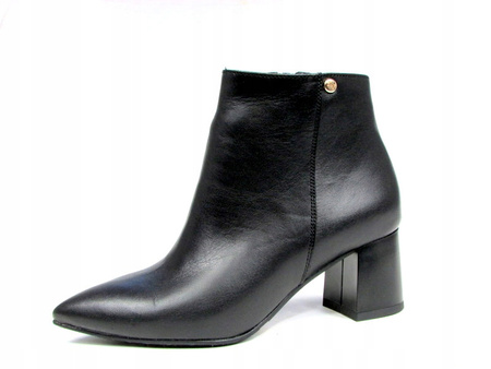 BOTKI NA SŁUPKU 5,5 cm SKÓRA NATURALNA (460) 