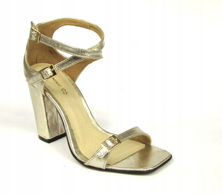 SANDAŁKI NA SŁUPKU WODNIAK SKÓRA NATURALNA(507z)