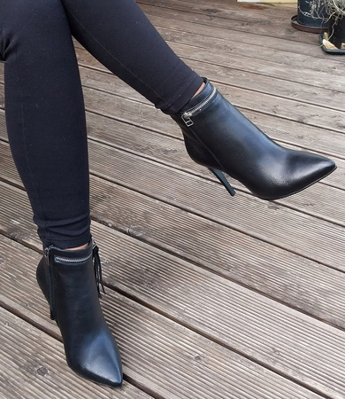 BOTKI NA SZPILCE9cm SKÓRA NATURALNA (478)