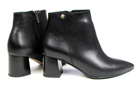 BOTKI NA SŁUPKU 5,5 cm SKÓRA NATURALNA (460)