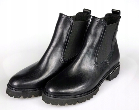 BOTKI SZTYBLETY SKÓRA NATURALNA (370) 35