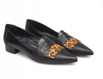 KLASYCZNE LEKKIE W SZPIC SKÓRA NATURALNA WODNIAK (ALIN) 35