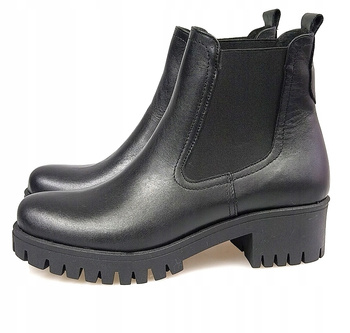 BOTKI SZTYBLETY SKÓRA NATURALNA (377) 40